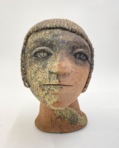 Reina Herrera (attributed) - Ceramic Portrait of a Woman