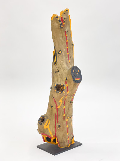 Unknown Artist - Untitled (Painted Tree Limb)