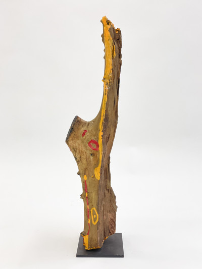 Unknown Artist - Untitled (Painted Tree Limb)