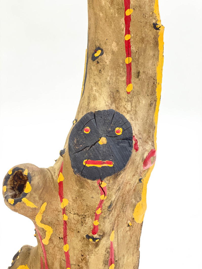 Unknown Artist - Untitled (Painted Tree Limb)