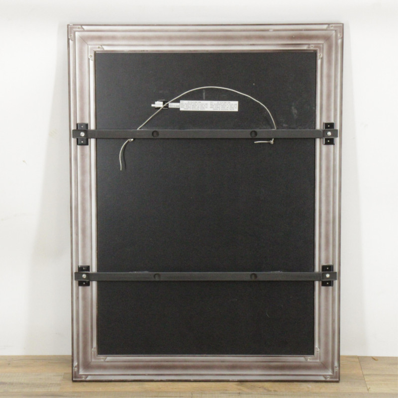 Pair Contemporary Agate Tile Frame Mirrors