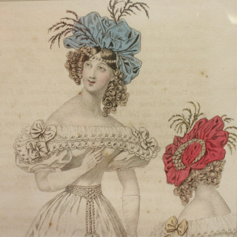 8 Modes de Paris Hand Colored Engravings