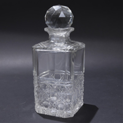Victorian Silverplate Mounted Oak Tantalus, 19 C.