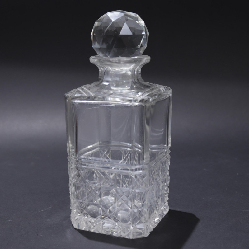 Victorian Silverplate Mounted Oak Tantalus, 19 C.