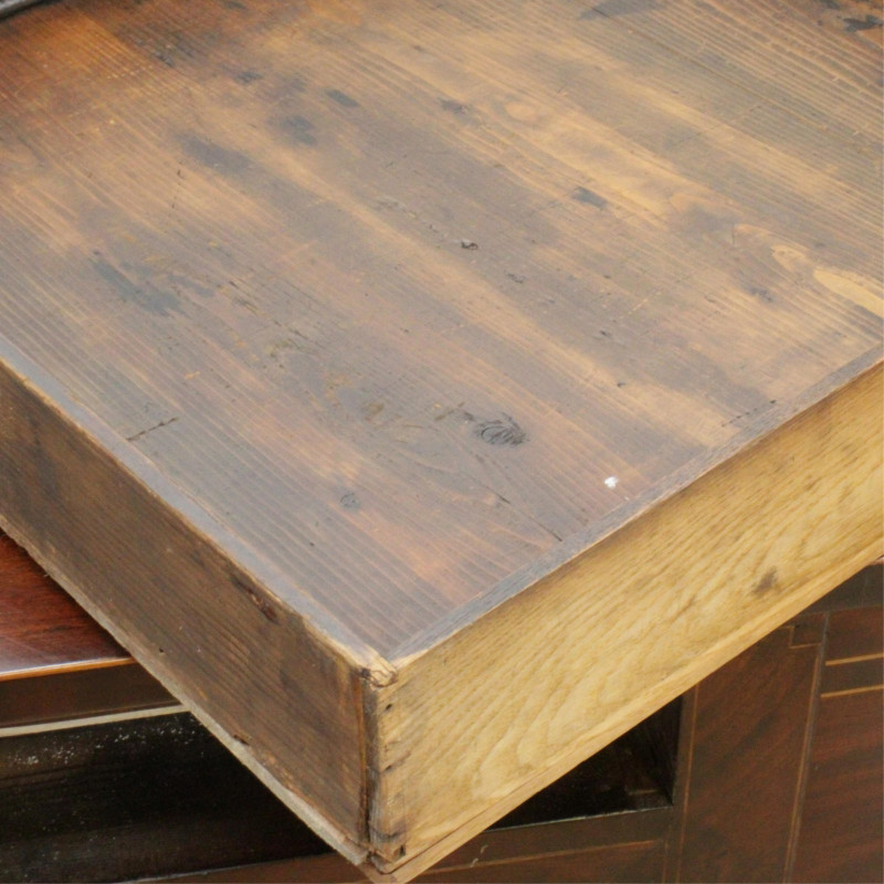 George III Mahogany Inlaid Bow Front Sideboard