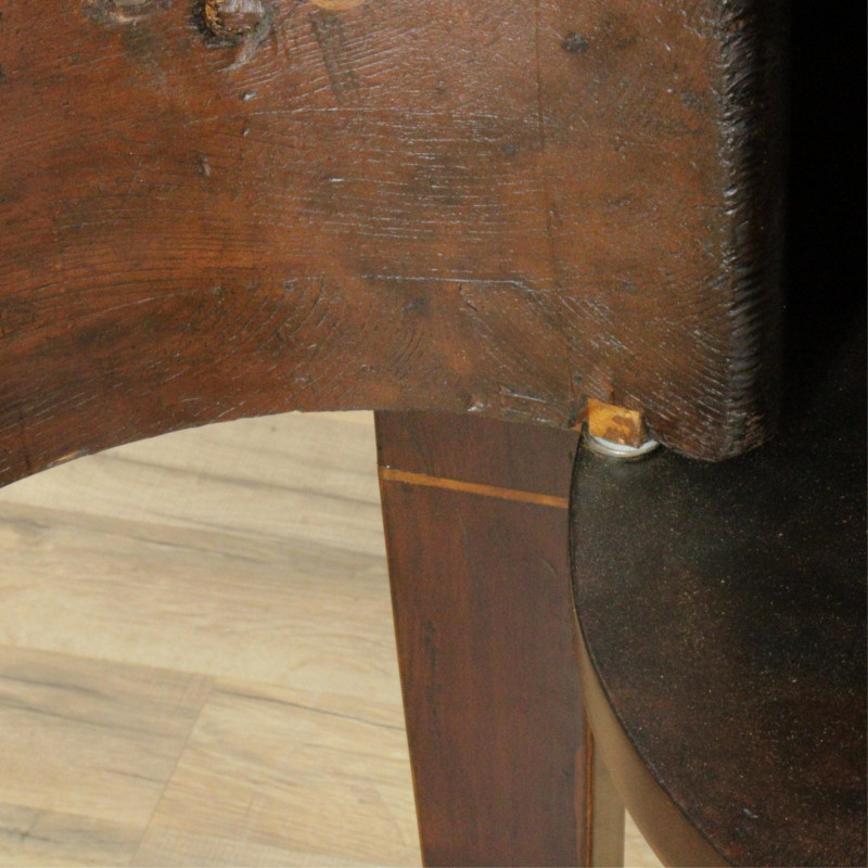 George III Mahogany Inlaid Bow Front Sideboard