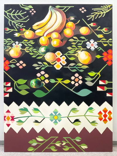 Lowell Nesbitt - Fruit on Romanian Rug II