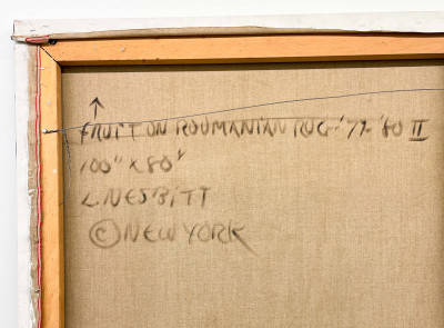 Lowell Nesbitt - Fruit on Romanian Rug II