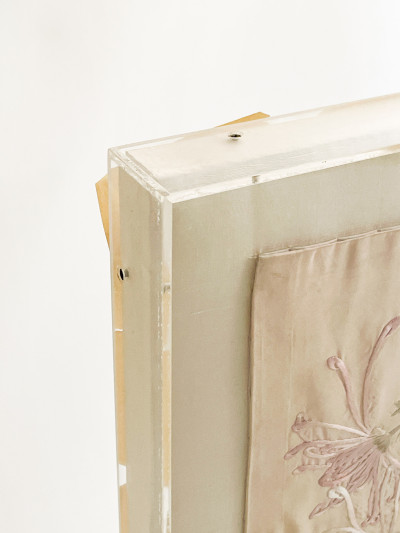 Two Republic Era Chinese Export Embroidered Silk Tablecloths
