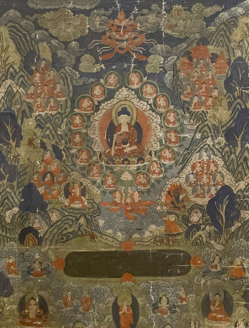 Tibetan Thangka of Shakyamuni Buddha