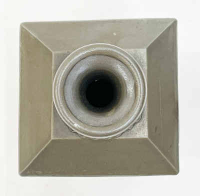 Ao-Bizen Square Bottle