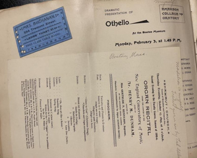 [SCRAPBOOK] Alfred Univ &amp; Emerson Coll. of Oratory, etc