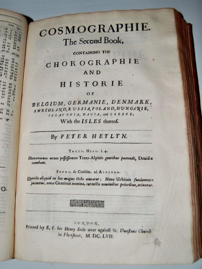 P HEYLYN Chorographie &amp; Historie of the World. 2nd 1657