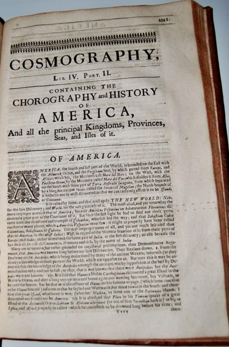P HEYLYN Chorographie &amp; Historie of the World. 2nd 1657