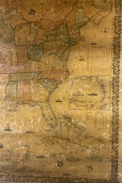 [WALL MAP]. Colton&apos;s map of the U.S.A . NY: 1853