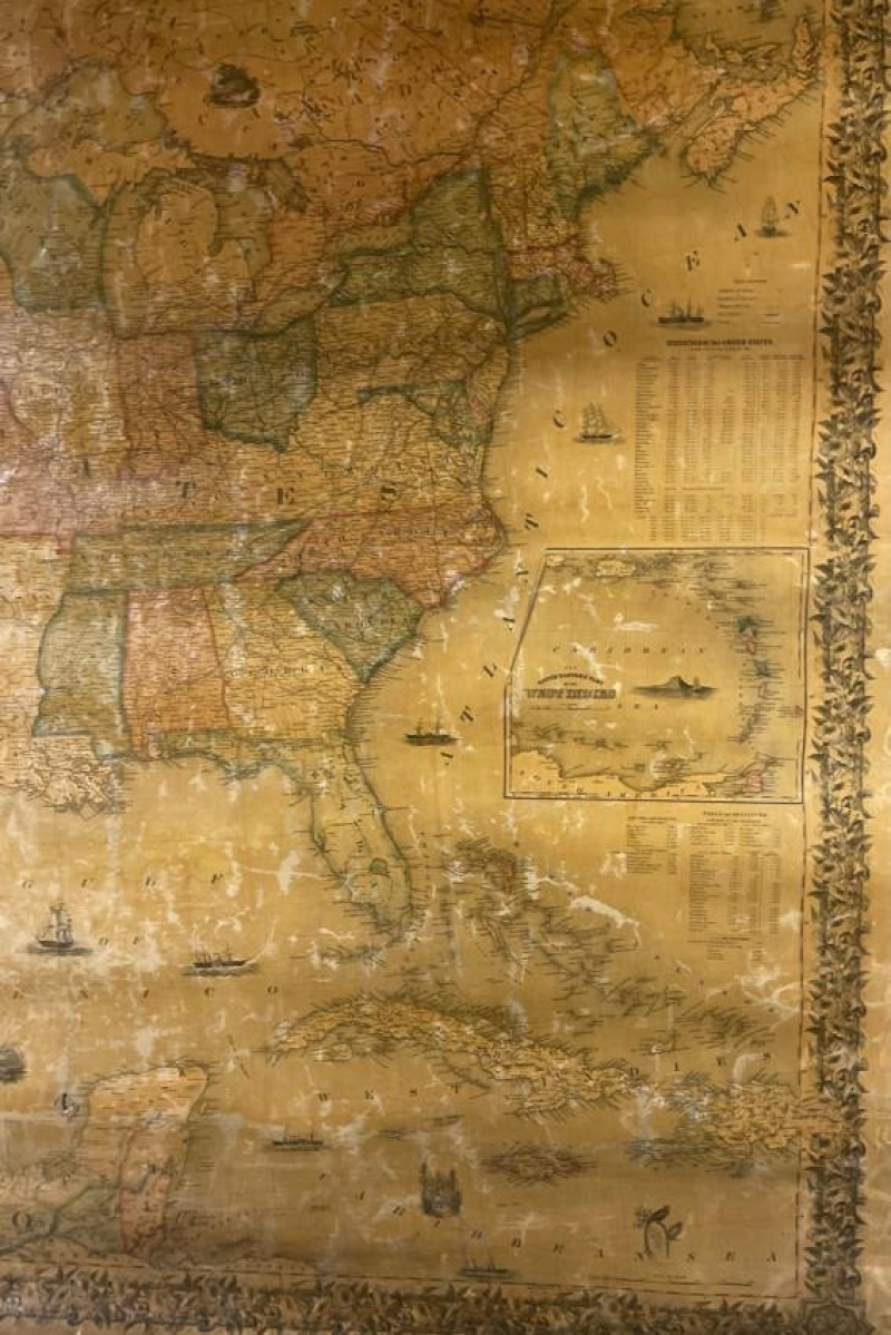 [WALL MAP]. Colton&apos;s map of the U.S.A . NY: 1853