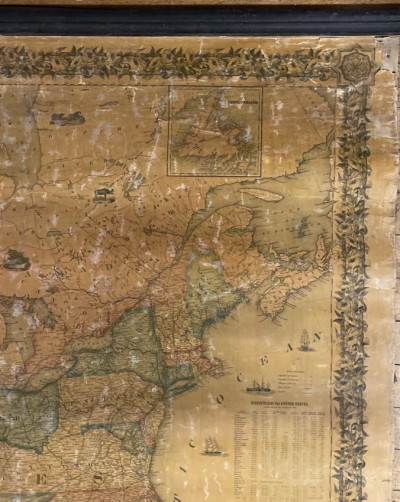 [WALL MAP]. Colton&apos;s map of the U.S.A . NY: 1853
