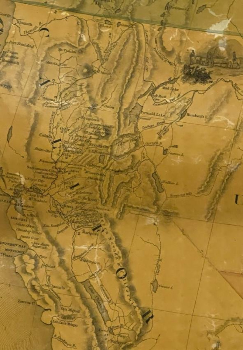 [WALL MAP]. Colton&apos;s map of the U.S.A . NY: 1853