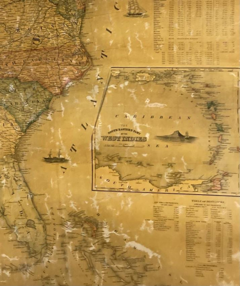 [WALL MAP]. Colton&apos;s map of the U.S.A . NY: 1853