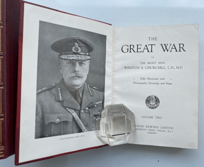 BINDINGS W.S. CHURCHILL Great War 3 vols 1st eds.