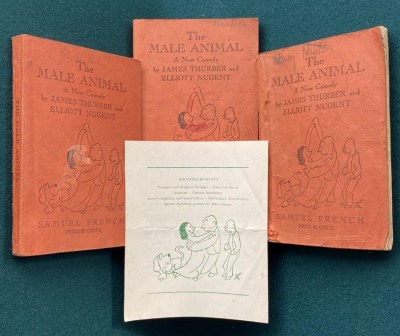 THURBER Male Animal (3 assoc. copies) + program