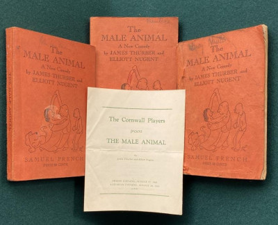 THURBER Male Animal (3 assoc. copies) + program