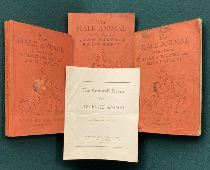 THURBER Male Animal (3 assoc. copies) + program