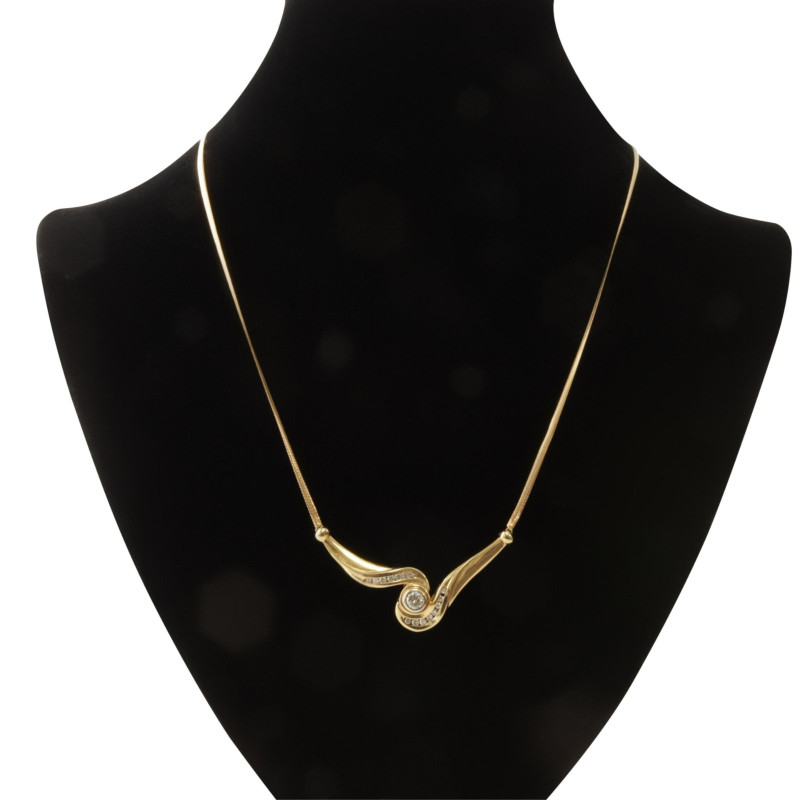 Art Nouveau Style Diamond Necklace