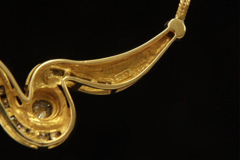 Art Nouveau Style Diamond Necklace