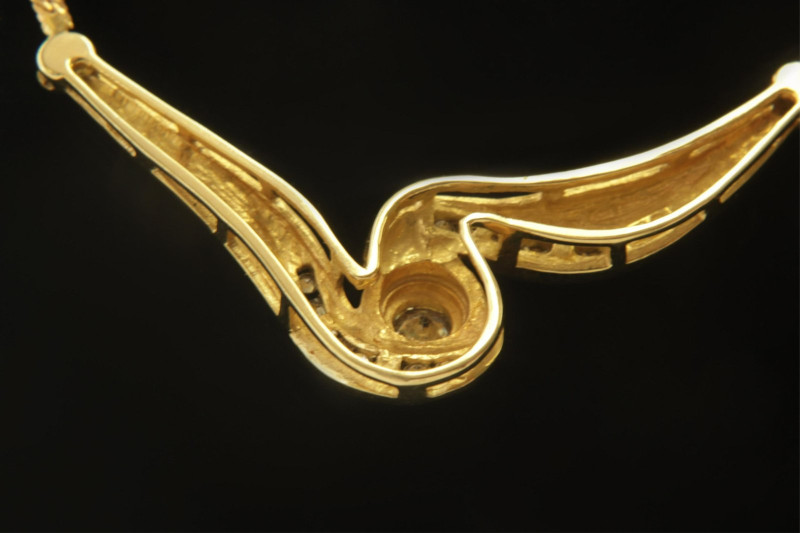Art Nouveau Style Diamond Necklace