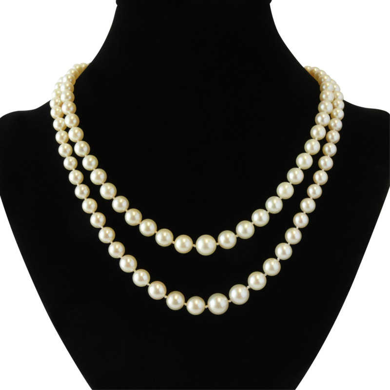 1 ct Diamond and Pearl Necklace