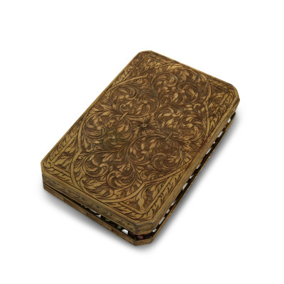 Art Nouveau Ruby, Sapphire &amp; Emerald Dresser Box