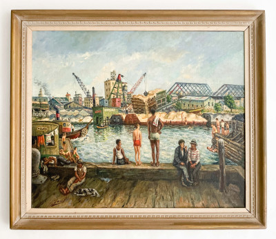 Saul Kovner - Harlem River Front