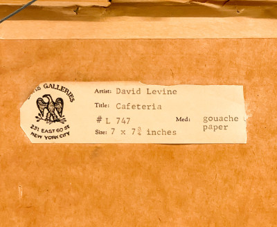 David Levine - Cafeteria