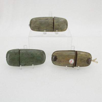 Group of 3 Sting Ray Skin Inro Boxes