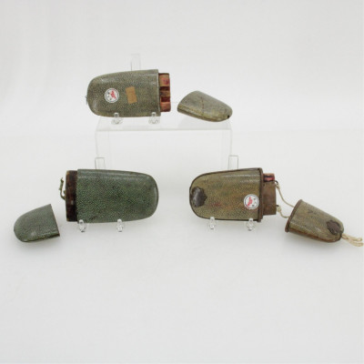 Group of 3 Sting Ray Skin Inro Boxes