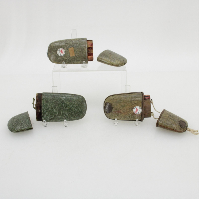 Group of 3 Sting Ray Skin Inro Boxes