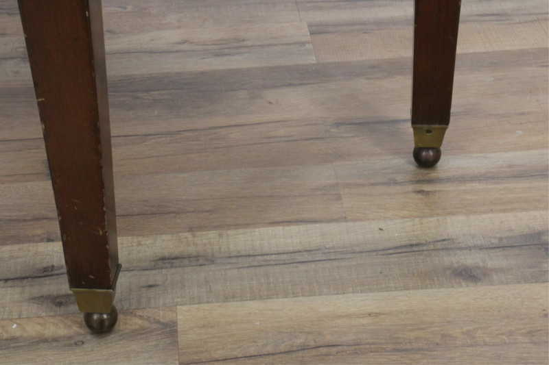 Empire Style Brass Mounted Mahogany End Table