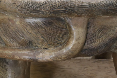 African Hardwood Elephant Throne Chair