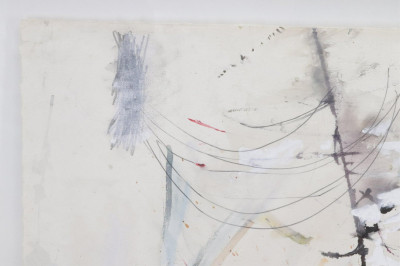 Large Contemporary Mixed Media Abstract On Paper