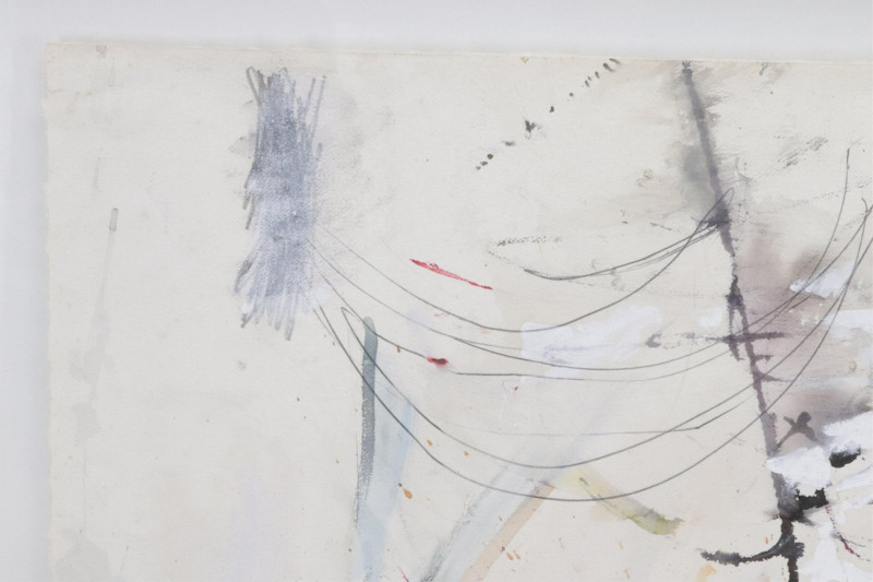 Large Contemporary Mixed Media Abstract On Paper