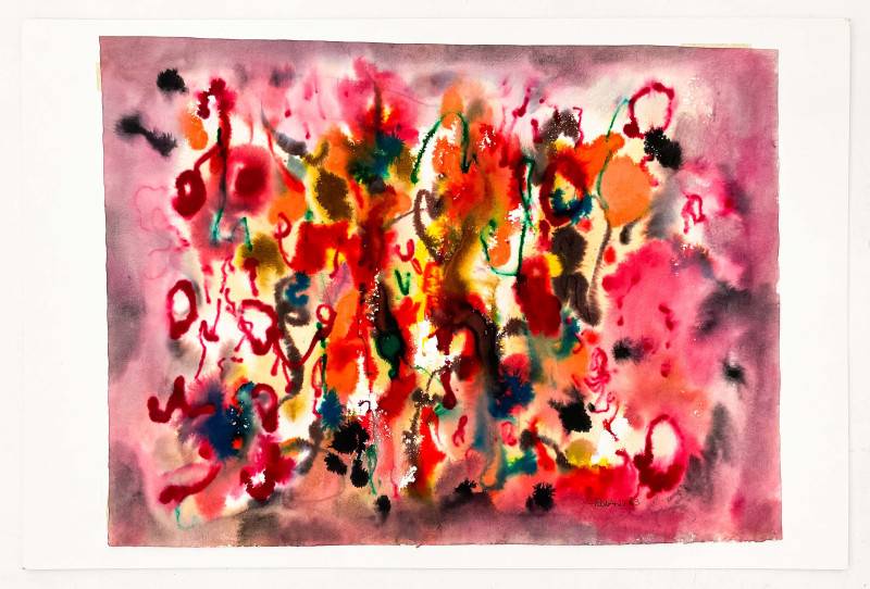 William Ronald - Untitled (purple abstract)