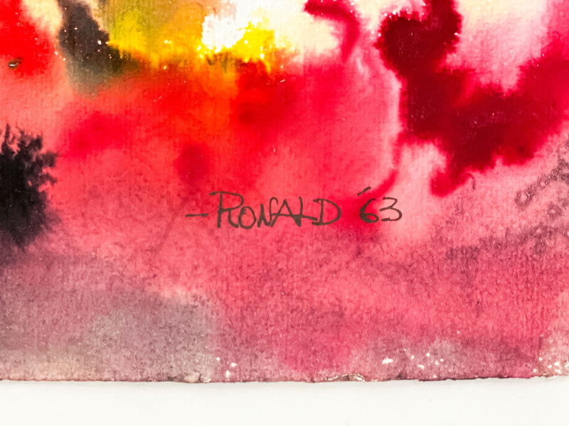 William Ronald - Untitled (purple abstract)