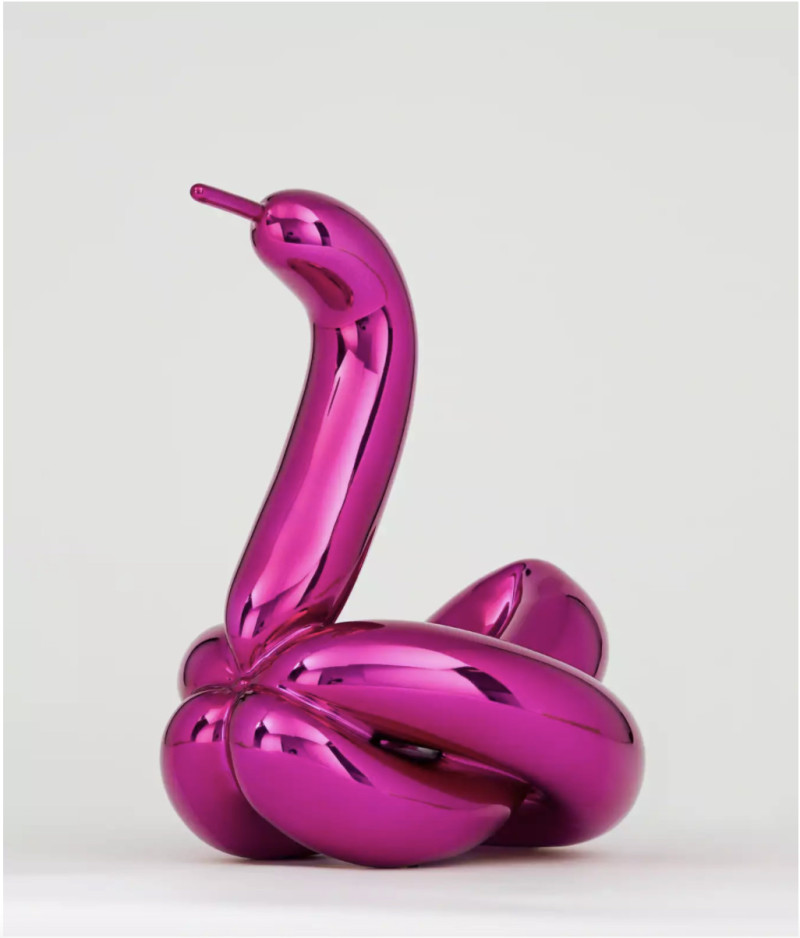 Jeff Koons - Balloon Swan (Magenta)