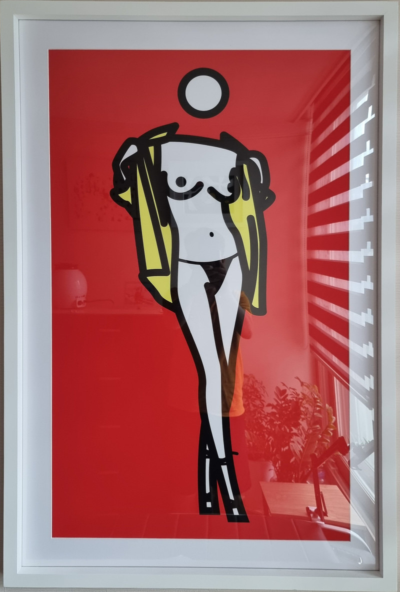 Julian Opie - Woman Taking Off Man's Shirt