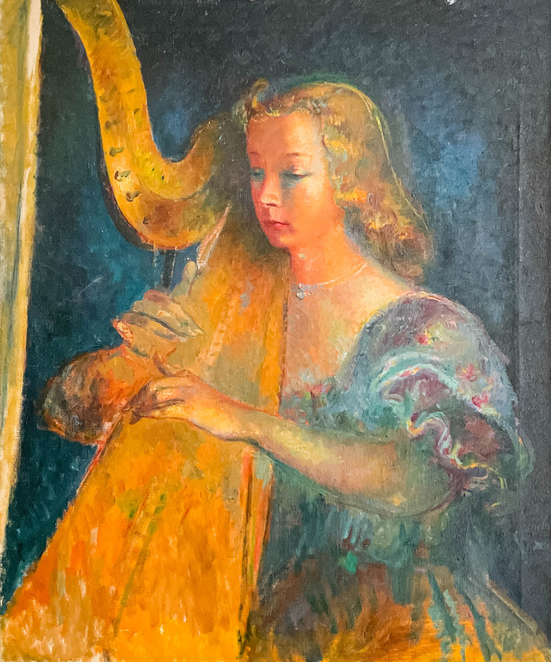 Clara Klinghoffer - Untitled (Woman Playing Harp)