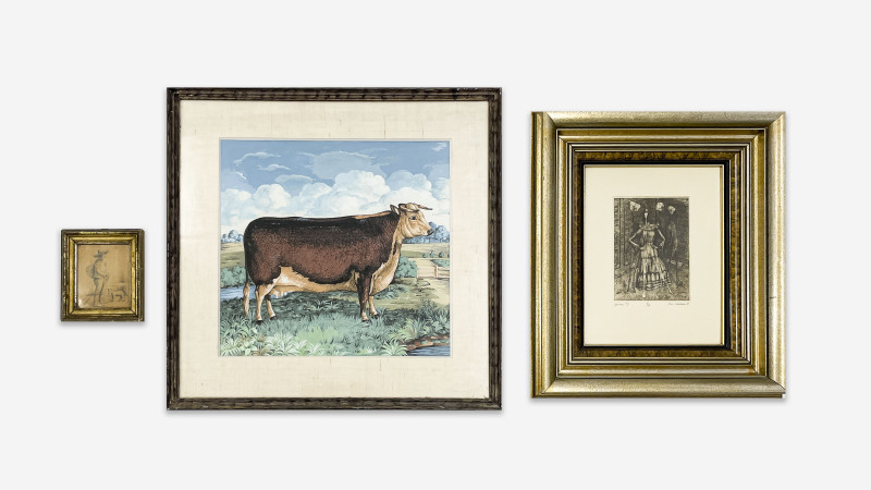 Group of 3 Works on Paper