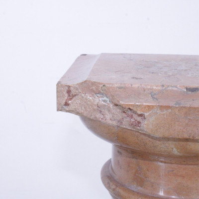 Neo-Classical Style Mixed Marble Pedestal