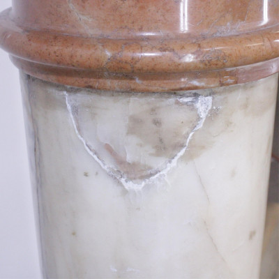 Neo-Classical Style Mixed Marble Pedestal