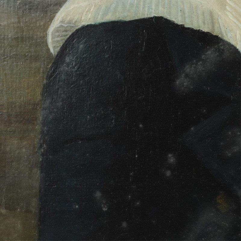 19th C. Portrait of a Young Boy, oil on canvas
